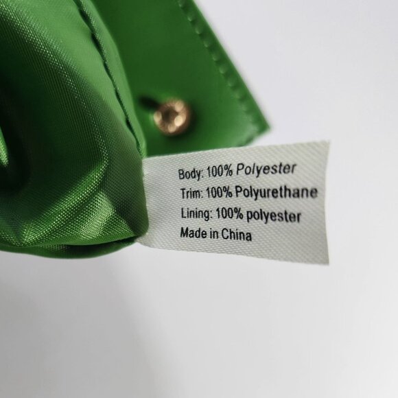 Kate Spade Polka Dot makeup bag Green Accents Zipper Closure toiletry tote - Picture 6 of 8